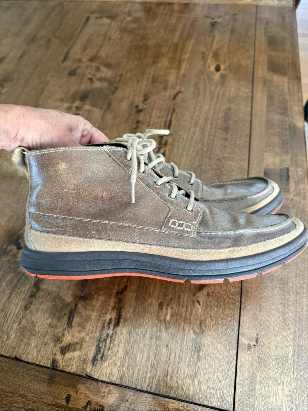 Men's Cole Haan Tan Suede Chukka Boots  - Lace-Up Casual
